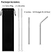 20 Pack Reusable Stainless Straws, 6-inch Short Drinking Straw Stainless Steel, Portable Straw for Cocktails Travel Kid, Metal Cocktails Straw With Cleaning Brush and Carry Bag