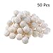 JiaUfmi 50 Pcs Wool Felt Balls 20mm Wool Beads Fluffy Pom Poms Ball Decoration for DIY Craft Christmas Decor Making, Beige