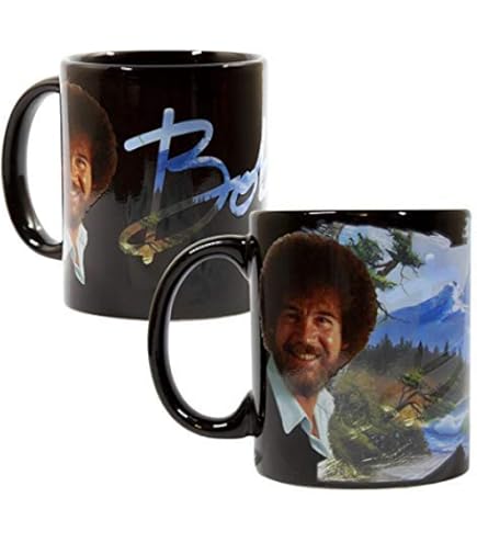 Tazza Bob Ross Aquarius 325ml - Ceramica Con Design Positivo Da Regalo