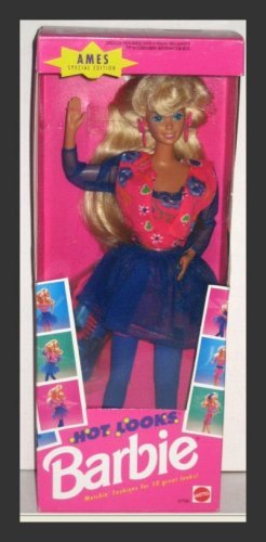 Ames 1992 Hot Looks Blonde Barbie Doll