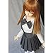 MonkeyJack 1/3 BJD Shoulder Strap Pleated Dress Mini Skirt for SD DD DOA LUTS Dolls Dress Up ACCS Smoky Grey