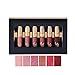 SUNSENT 6 Colors Nude Lipstick Set,Matte Liquid Lipgloss Long Lasting Lipsticks Set, Perfect Halloween,Christmas Gift