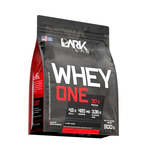 Whey One Concentrado Dark Lab Refil 900g, Baunilha, Ganho de Massa Muscular