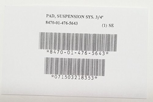ACH Helmet & MICH Helmet Replacement Suspension Pad set 7 Pieces Size 6 Medium 3/4" Padding - Thumbnail 6