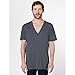 American Apparel Unisex Short Sleeve Deep V-neck T-Shirt (XL) (Red)