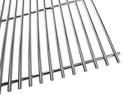 Hisencn Set of 2 Solid Stainless Steel Cooking Grids Grill Grate Replacement Parts for Master Forge 1010037, Nexgrill 720-0719BL, 720-0773, Charbroil, Kenmore, Tera Gear Gas Grill Models