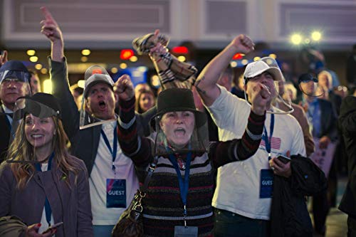 WERFORU Protective Hat with Face Mask Waterproof Clear Visor Face Hat Black Baseball Cap for Men and Women Detachable Full Face Hat Adjustable for Outdoor Activities 1Pack