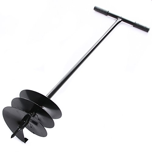rg-vertrieb Handbohrer Erdbohrer Erdlochbohrer Pflanzbohrer schwarz 5 Durchmessern zur Auswahl (200mm) – Bild 3