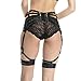 Leg Garter Harness Belt Elastic Goth Black Strappy Tops Plus Size Underwear (Style-3)