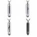 Jewelry Mens Stainless Steel Waterproof Bullet Urn Pendant Necklace