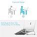 OMOTON Laptop Stand, Adjustable Multi-Angle Aluminum Notebook Computer Stand, Fits MacBook and Laptops up to 17 inches, Silver