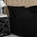 Pure Egyptian King Size Cotton Bed Sheets Set (King, 1000 Thread Count) Black Bedding and Pillow Cases (4 Pc) – Egyptian Cotton Sheets King Size Bed- Sateen Sheets - 15” Deep Pocket King Sheets