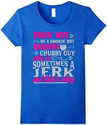Women's Proud Wife T Shirt, Wife T Shirt, Husband Wife T Shirt XL Royal Blue
