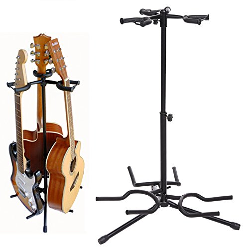 Adjustable Tripod Guitar Stand,Multi Guitar stands suitable for Electric Bass,legs fold up/retract for compact portability - Thumbnail 6