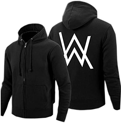 ALAN WALKER BLACK HOODIE SWEATER FASTHION DJ HOODIE (Asian size L/US size M)