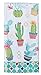 Kitchen Linen Set - Cactus Garden Design 4 Piece Bundle Includes 2 Terry Towels, 1 Oven Mitt, and 1 Potholder