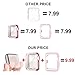 BRG Case for Apple Watch Series SE 6 5 4 3 Screen Protector 40mm 44mm 38mm 42mm,[2 Pack] Soft TPU HD Clear Ultra-Thin Overall Protective Cover Case