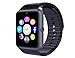Smart Watch, JIUXI Bluetooth Sweatproof Smartwatch Wristwatch with Touch Screen / Handsfree Call / Camera /anti-lost /Call reminder for all Android 4.2 and IOS (Black)