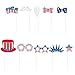 US Patriotic Photo Booth Props - Assorted Designs, 10 Pcs