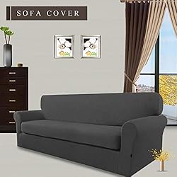 Easy-Going 2 Pieces Microfiber Stretch Sofa