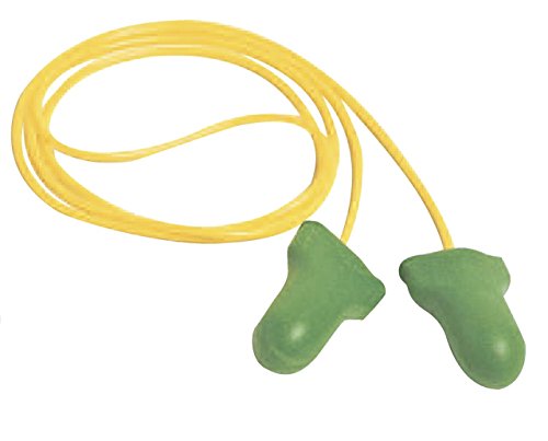 Howard Leight by Honeywell HOW LPF30 154-LPF-30 LPF-30 Max Lite Single-Use Corded Earplug, 30dB Noise Reduction Rate, Polyurethane Foam, Green (Pack of 100)