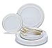 OCCASIONS 720 Pcs set (120 guest) Wedding Disposable Plastic Plate and Silverware Combo 10.5