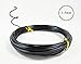 Anodized Aluminum Bonsai Training Wire 5-Size Starter Set with Canvas Bag - 1.0mm, 1.5mm, 2.0mm, 2.5mm, 3.0mm (147 feet total) - Choose Your Color (5 Sizes, Black)