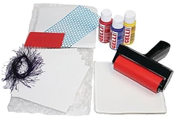 Gelli Arts Paper Quilt Druck Kit, Synthetisches Material, Mehrfarbig, 19 x 16,5 x 11,5 cm