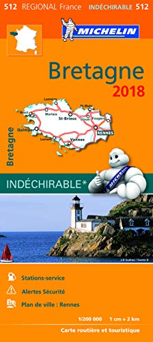 CARTE REGIONALE 512 BRETAGNE 2018 (CARTES (6590)) (French Edition) by