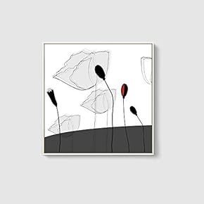 Framed Canvas Home Artwork Decoration Beautiful Flower Canvas Wall Art for Living Room, Bedroom - 16x16 inches
