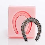 Miniature Horse Shoe Silicone Mold Chocolate, Fondant, Candy, Resin, Clay, Flexible and Easy to Use. Creates a small horse shoe perfect size for earrings.