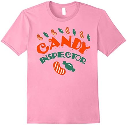 Mens Candy Inspector T-Shirt. Halloween Party Costume Tee 2XL Pink