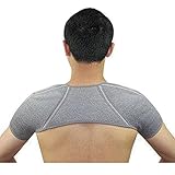Ueasy Light Weight Shoulder Support Brace Posture Gym Sport Injury Guard Back Pad Size M(Medium)