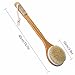 Bath Dry Body Brush-Natural Bristles Back Scrubber With Long Wooden Handle for Cellulite & Exfoliating by VAMIX