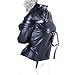 COSY-L SM Bondage Jacket Arm Restraints Sleeve, Adult Slave Training Dog Collars, for Couples BDSM Sexual Life Black Leather Exposed Nipples Bra,0.72KGthumb 4