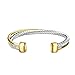 UNY Stainless Steel Cable Wire Bangles Crystal Mosaic Bracelet Bangle for Women Fashion Jewelry