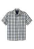 Kingsize Men's Big & Tall Easy-Care Short Sleeve Plaid Sport Shirt