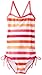 Kanu Surf Girls' Layla Beach Sport Banded 1 Piece Swimsuit, Sassy Pink Stripe, 5