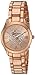 Geneva Women's GV/1004RGRG Crystal Accented Rose Gold-Tone Bracelet Watch