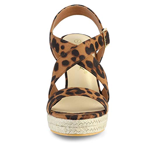 41QXng1eu7L Allegra K Alpargatas De Mujer Plataforma Slingback Cuñas Sandalias Allegra K Alpargatas De Mujer Plataforma Slingback Cuñas Sandalias - Imagen 3