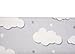 Pack N Play Playard Sheet 100% Premium Cotton Flannel,Super Soft, Fits Perfectly Any Standard Playard Mattress up to 3 Thick, Clouds