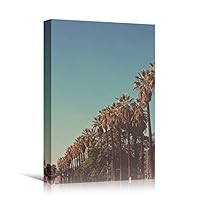 Canvas Wall Art Tree Against Sky Living Room Multicolor Nature Photography Relax/Calm Trees Tropical - 12x18 inches