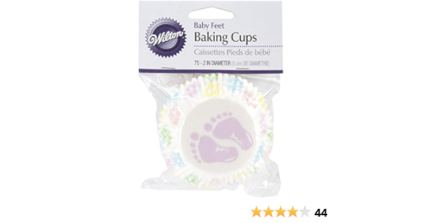 Amazon Com Baby Feet Cupcake Liners 75 Count Cupcake Wrappers Home Kitchen