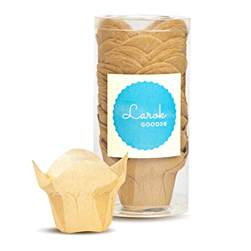 Parchment Paper Cupcake Liners(2 Pack) Mini Paper Cupcake Liners / Baking Cups