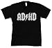 Acdc Adhd T Shirt Funny Hard Rock Logo Tee XL