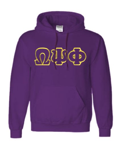 $40 Omega Psi Phi Lettered Hooded Sweatshirt