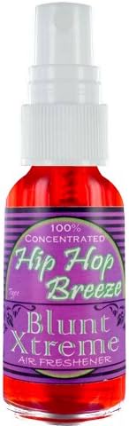 Blunt Xtreme Reminiscing Hip Hop Breeze Type Air Freshener - 100% Ultra Concentrated Oil Based Spray - Ideal for Bathroom, Home, & Car More - Smokers’ 1st Choice - Long Lasting Effects - 1oz Bottle