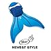 Tendol Mermaid Swimming Fin, with new strong adjustable strap. (Blue)