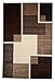 Easy Clean Stain Fade Resistant for Living Room Bedroom Kitchen Area Rug Renzo Collection, Modern Geometric Space Area Rug - Artistic Mediterranean Area Rug (5x7, Ivory)