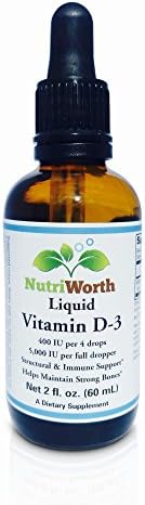 NutriWorth Liquid Vitamin D-3 2fl oz.